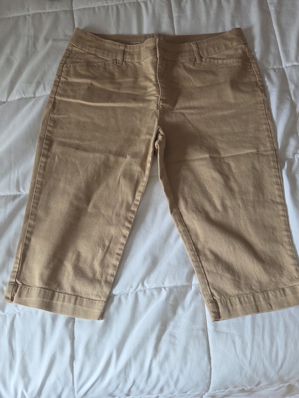 St. John's Bay Tan Cropped Chino Pants